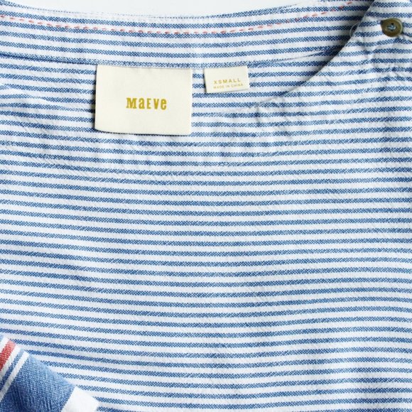 Maeve by Anthropologie Sullivan Stripe Crop Top - Picture 4 of 8